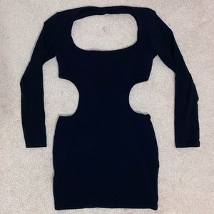 Black cutout dress